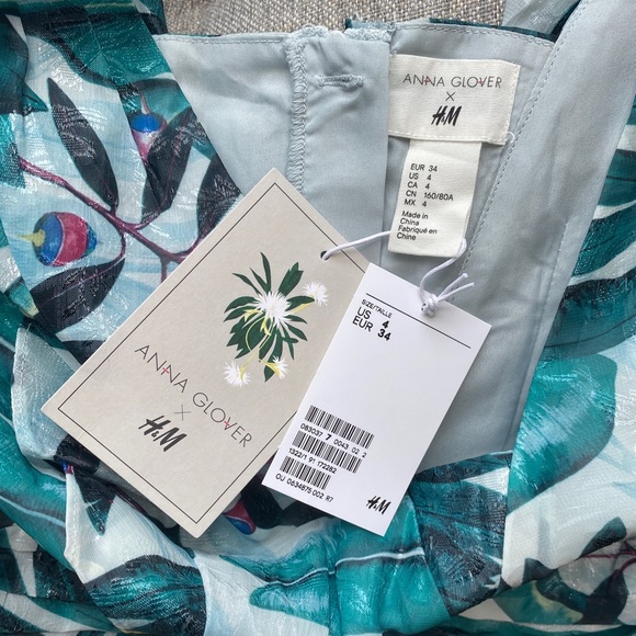 Anna Glover X H&M tropical shimmer mini dress - Picture 3 of 4